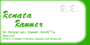 renata rammer business card